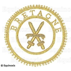 Badge / Macaron GLNF – Grande tenue provinciale – Grand Porte-Glaive – Bretagne – Brodé main
